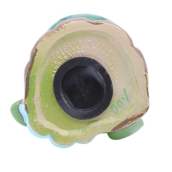 Freddy B Turtle Flower Bouquet Coin Piggy Bank Aviva Ent 1975 Hong Kong Vintage - Picture 7 of 9